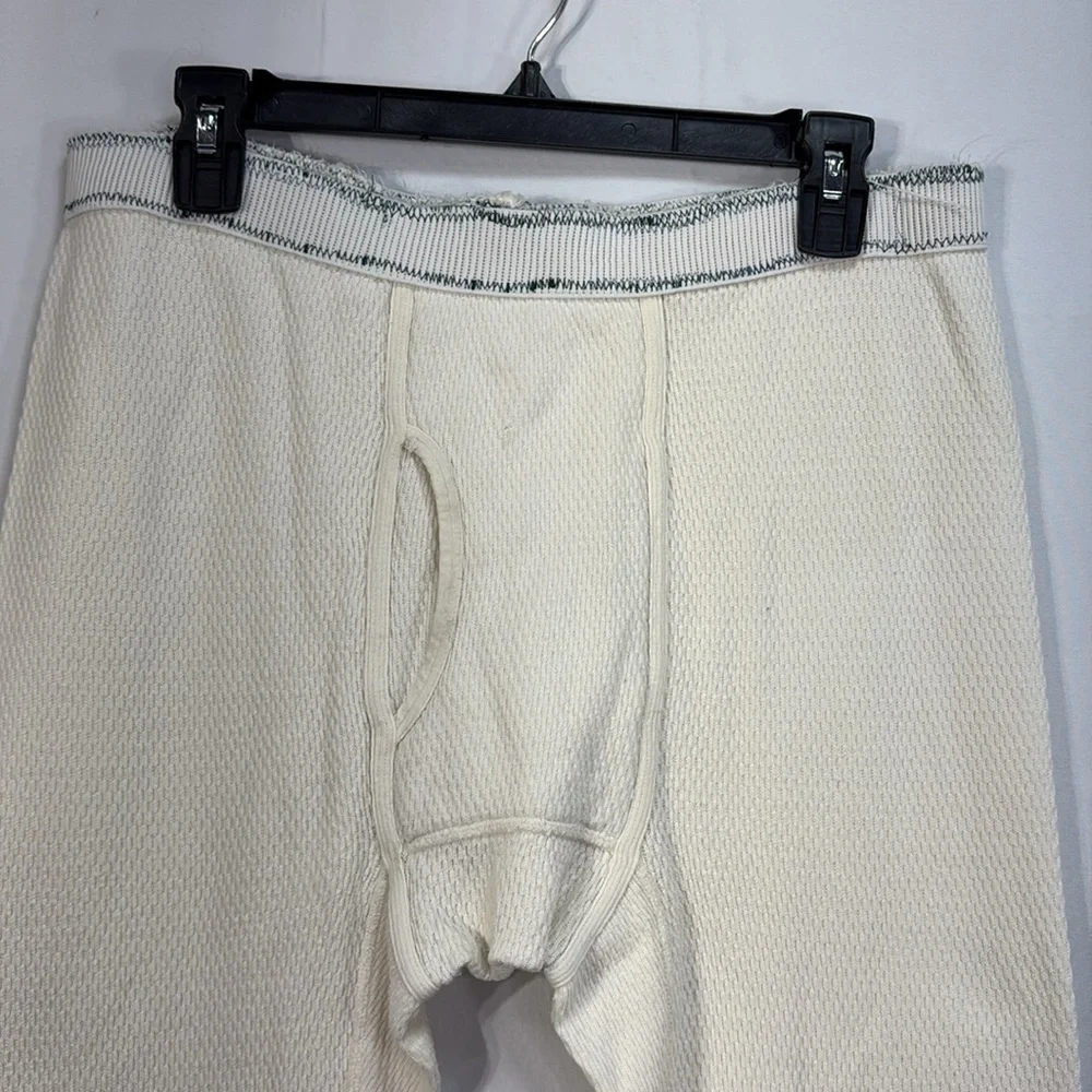 🍩 cream, cotton, thermal, well worn longjohns base layer